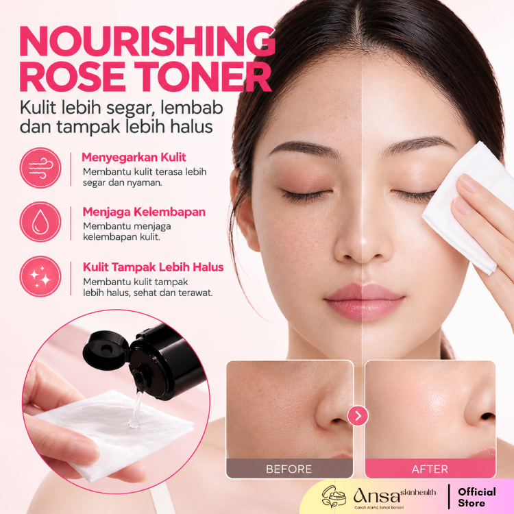 Nourishing Rose Toner with Vit A & Biotin 100ml